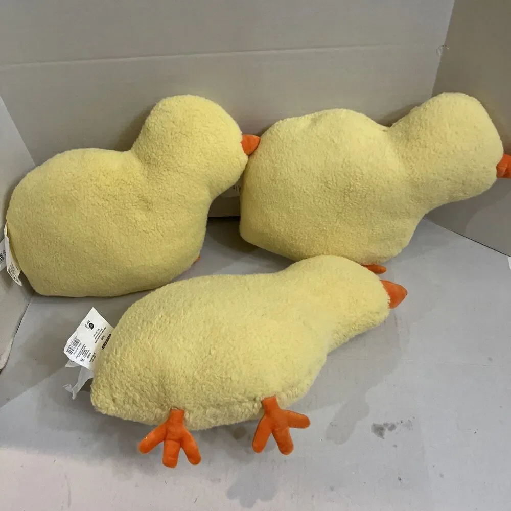 Target Room Essence Easter Baby Chick Decorative Pillow Plush 16x12 Set Of 3